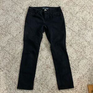 Black size 10 petite skinny jeans. Brand is Faded Glory.